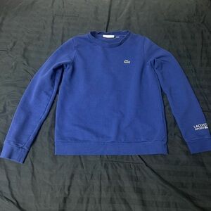 Lacoste Sport Women’s Royal Blue Crewneck Sweatshirt with Logo